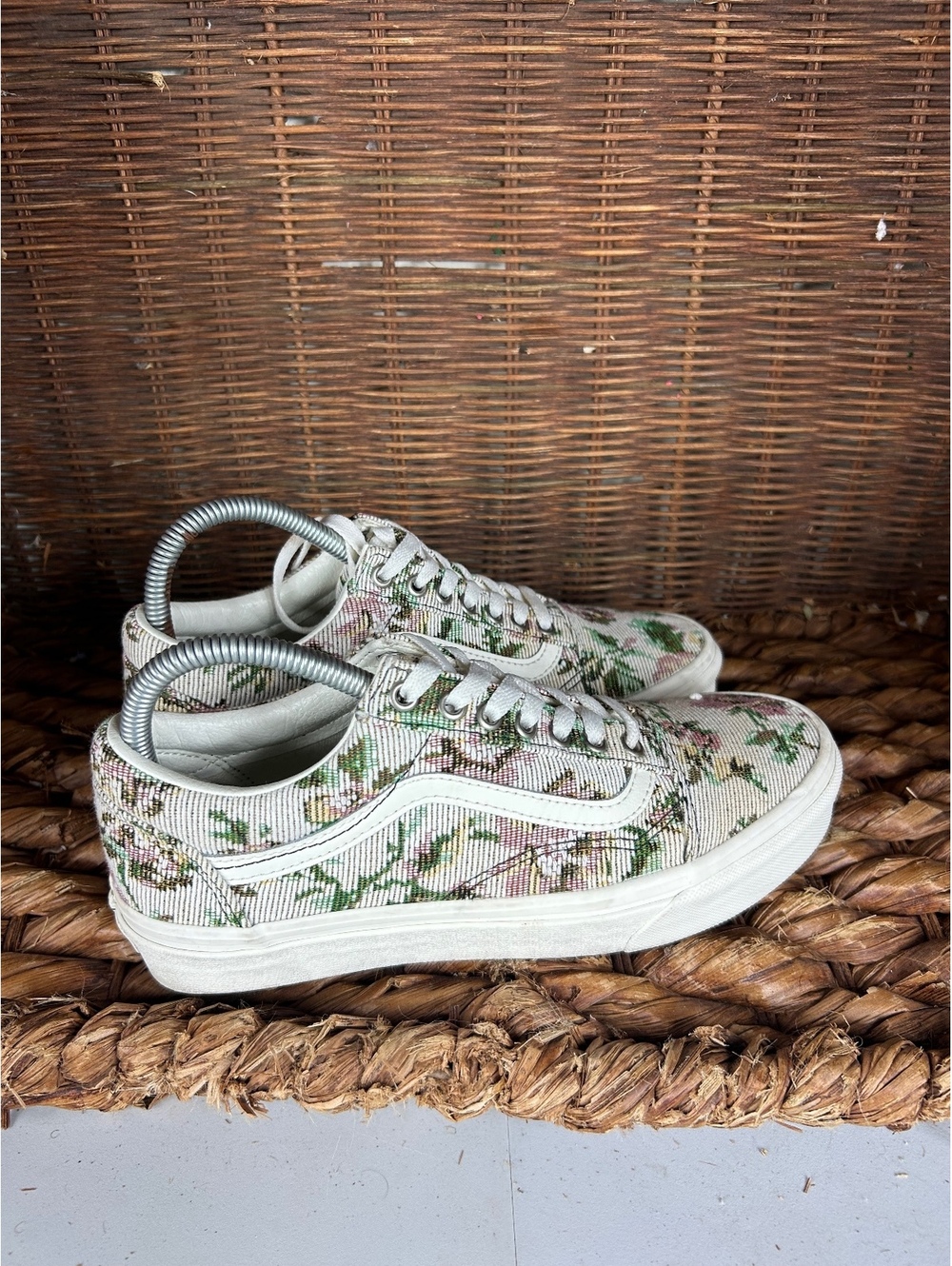 Vans floral low top sneakers